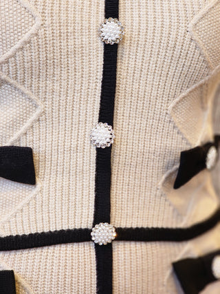 Cable Knit Ivory Holiday Set