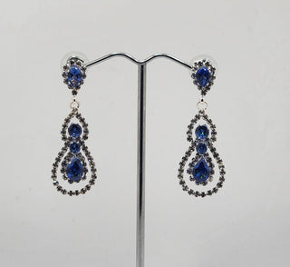 Silver Blue Dangle Earring