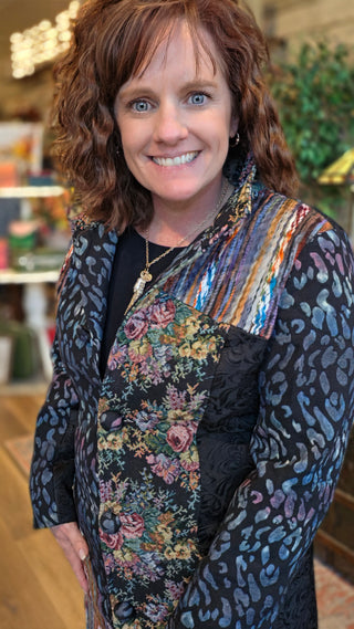"BE BOLD" Multi Print Jacket