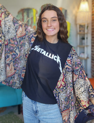 Banded Pullover Tee, Metallica