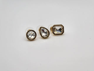 3 Pk Shaped Diamond Stud Earrings