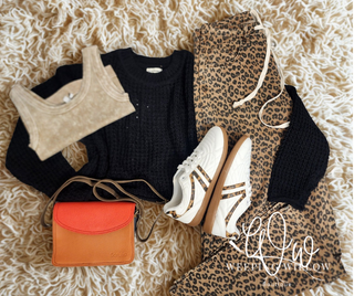 Cropped Long Sleeve Sweater Top
