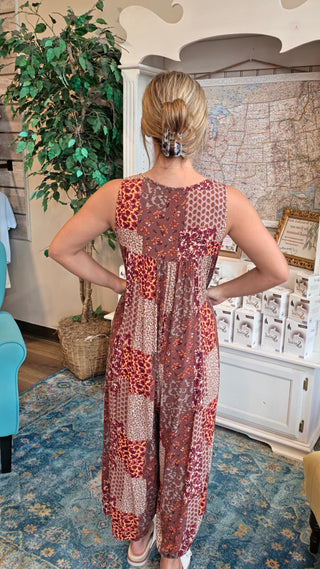 Lydia Patchwork Jumpsuit