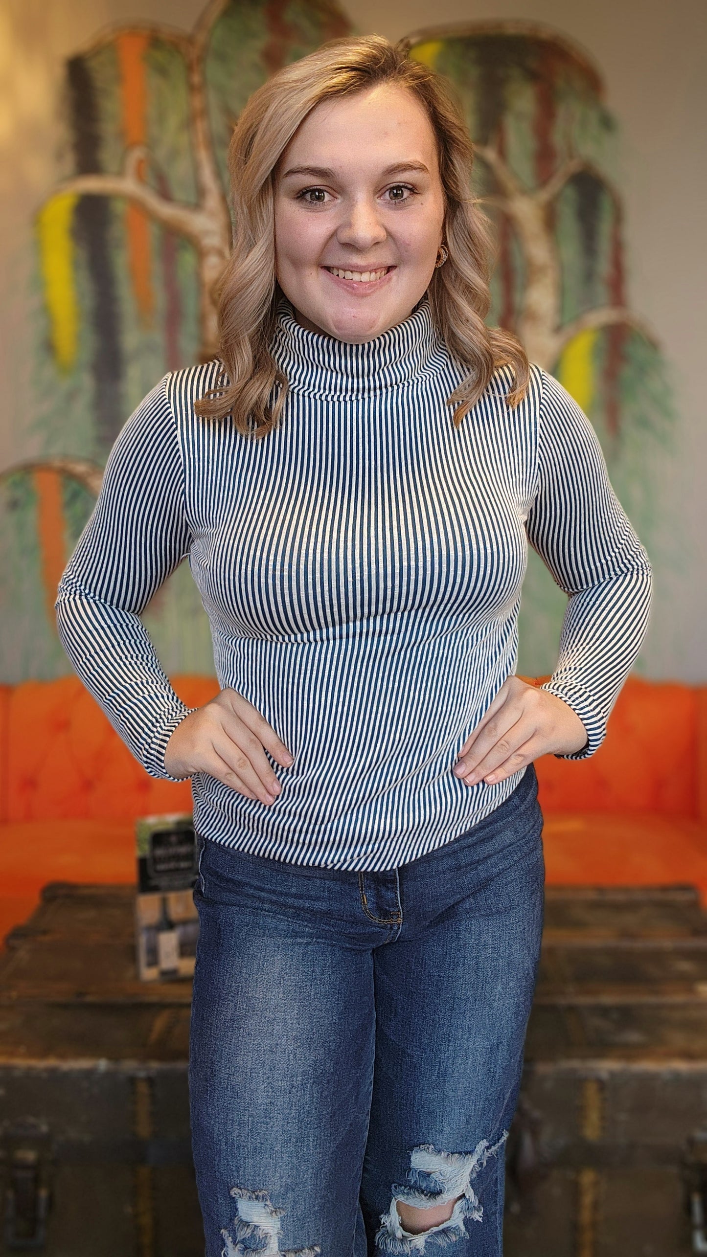 Ribbed Sleeve, Rebecca Top