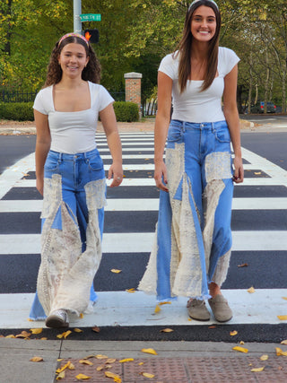 Grace Lace Side Slit Pants