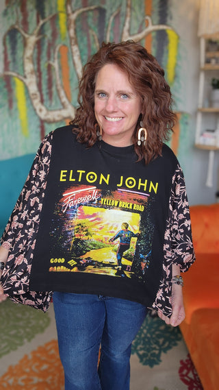 Banded Pullover Tee, Elton John