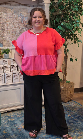 Wide Leg Cropped Pants