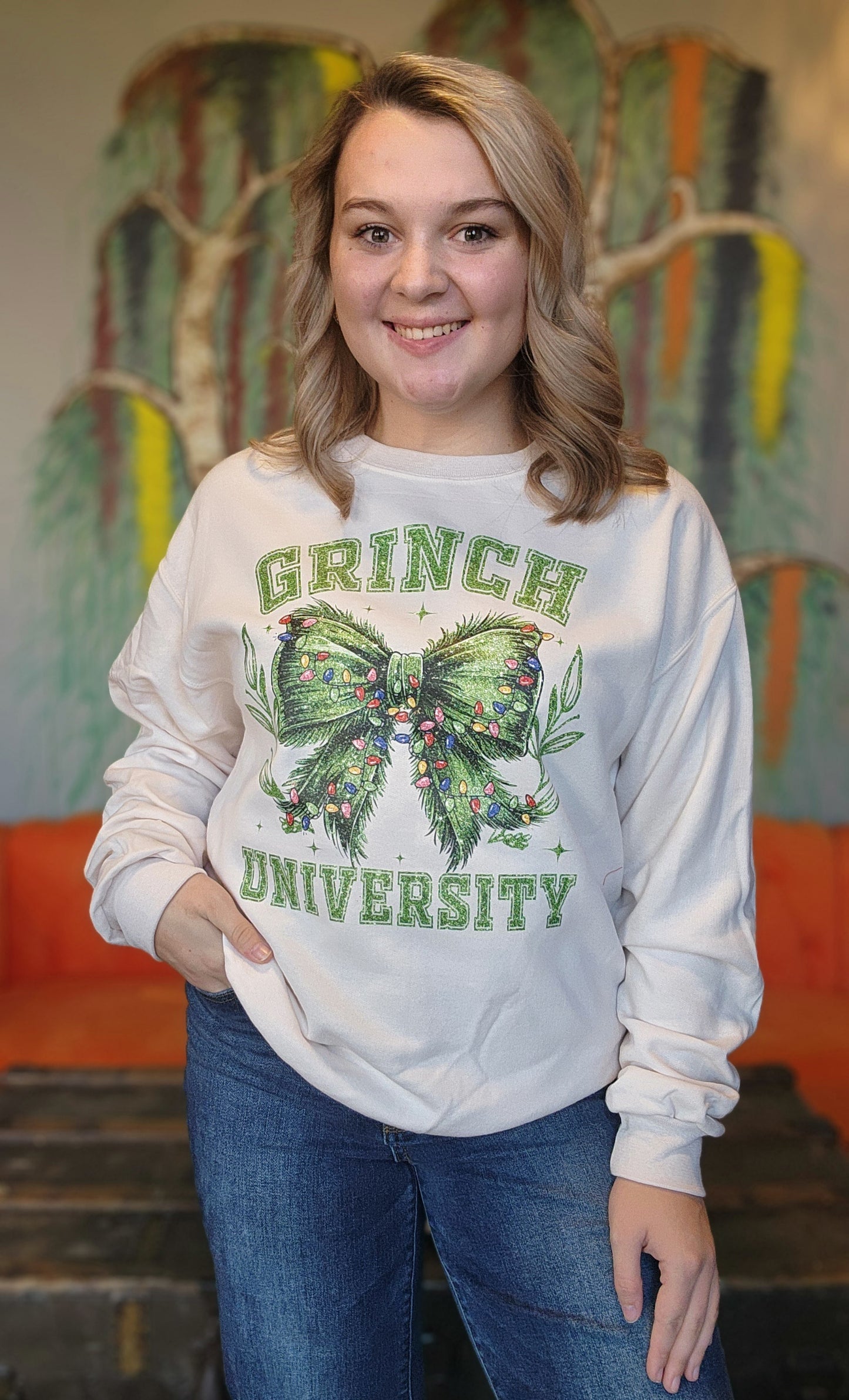 Grinch University Graphic Sweatshirt