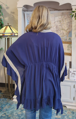 Dressed In Navy Kimono