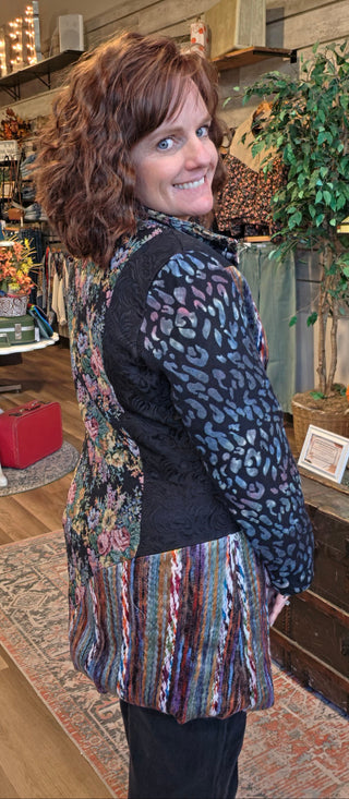 "BE BOLD" Multi Print Jacket