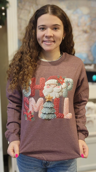Latch Hook Holiday Shop Small Graphic Sweatshirt