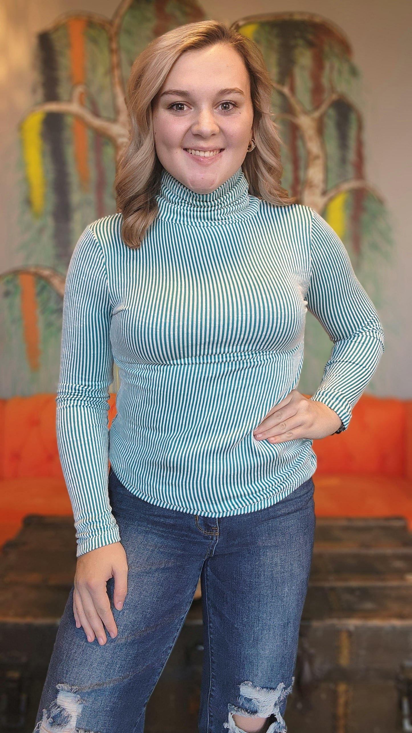 Ribbed Sleeve, Rebecca Top