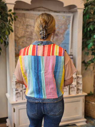 Multi Stripe Reversable Vest