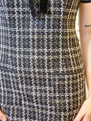 Tweed Velvet Holiday Dress