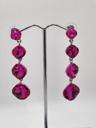 Four Tier Fuchsia Dangle Earring