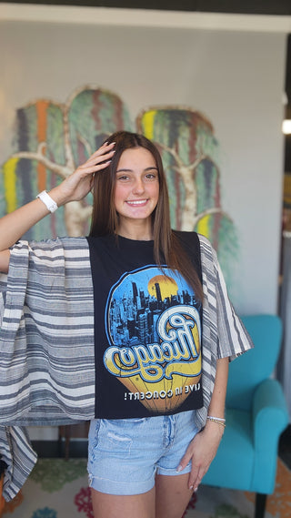 Banded Pullover Tee, Chicago