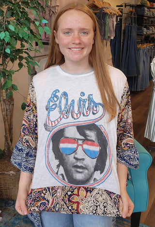 Ruffled Band Tee- Elvis