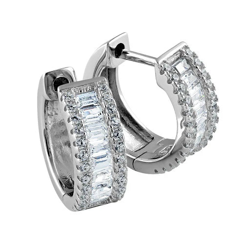 Sterling Silver Clear CZ Earrings