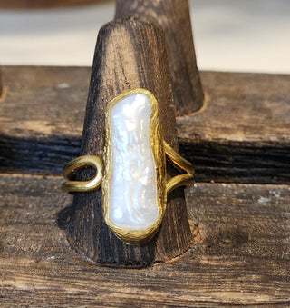 Gold Dipped Single Gemstone Ring