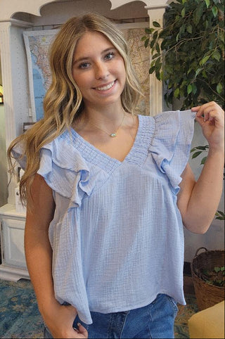 Bobb Ruffle Relaxed Top
