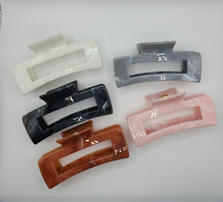 Marble Swirl Hair Clips