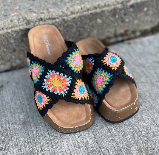 Crochet Platform Sandal