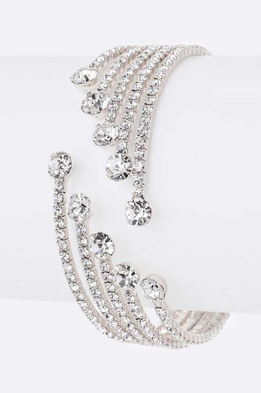 Rhinestone Statement Bangle - Weeping Willow Boutique