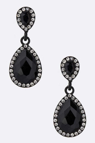 Petite Teardrop Crystal Earring - Weeping Willow Boutique