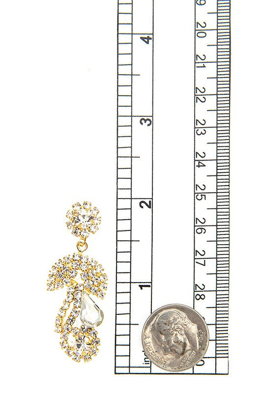 2PC Rhinestone and Crystal Gem Jewelry Set