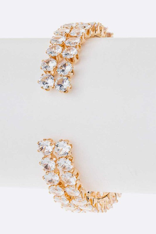 Double Row Crystal Bracelet