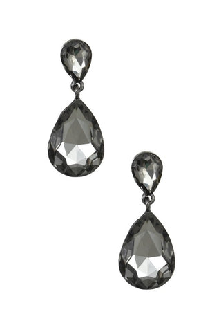 Teardrop Crystal Gem Earring