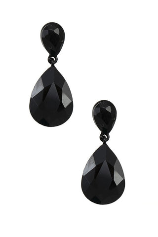 Teardrop Crystal Gem Earring