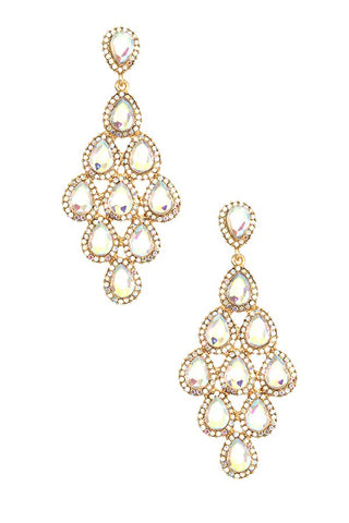 Teardrop Diamond Earrings