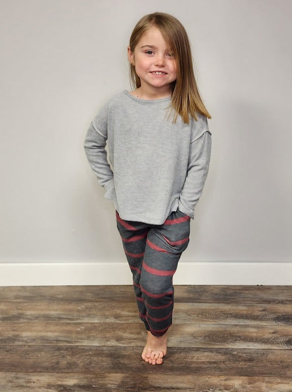 Kids Brushed Solid Knit Top