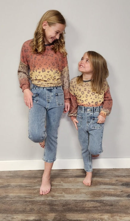 Kids Denim Elastic Waist Jeans