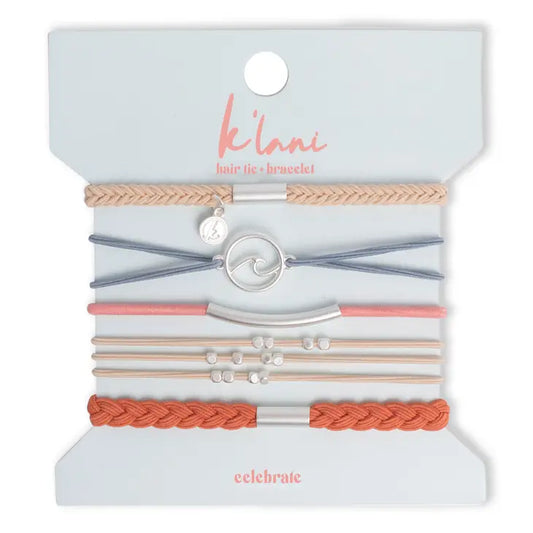 K'Lani Hair Tie Bracelets-Celebrate