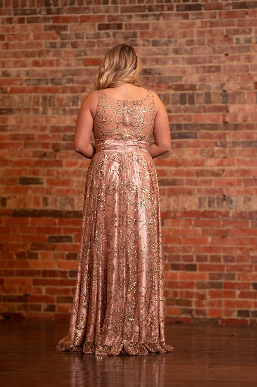 Formal Dusty Rose Dress