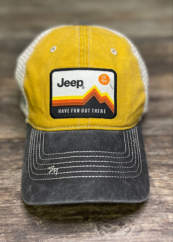 Jeep® Hat - Have Fun Out There Patch Trucker Hat