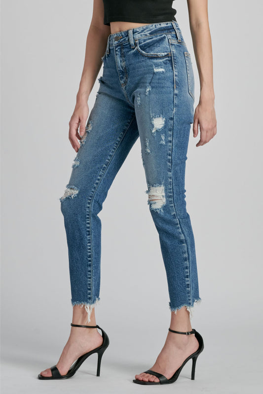 Cello Madison High Rise Mom Skinny Jean - Weeping Willow Boutique