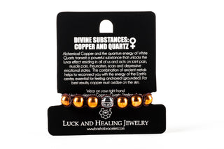 Basha Divine Substance: Copper & Quartz Bracelet