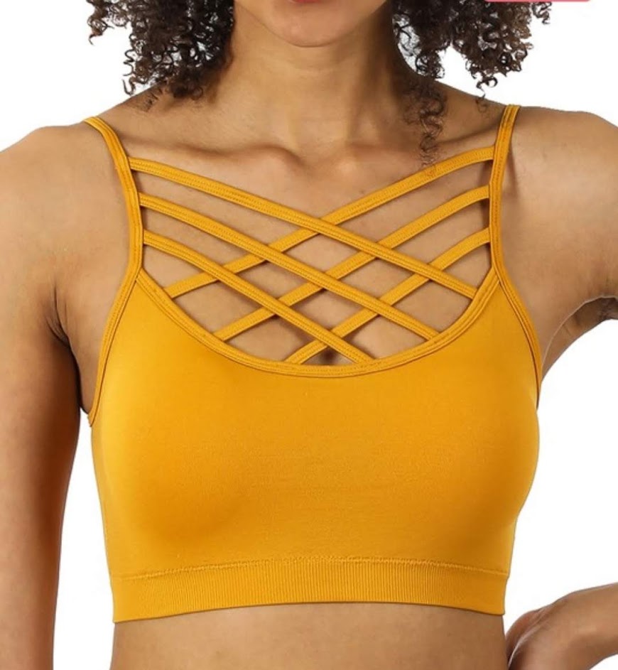 Cross Bralettes - Weeping Willow Boutique
