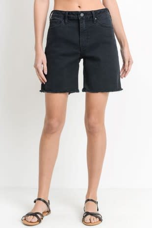 Black Bermuda Style Shorts Large - Weeping Willow Boutique