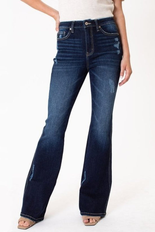 Dark Wash, Boot Cut Jeans - Weeping Willow Boutique